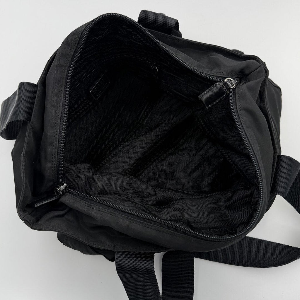 Prada Nylon Tesutto Black Tote Bag