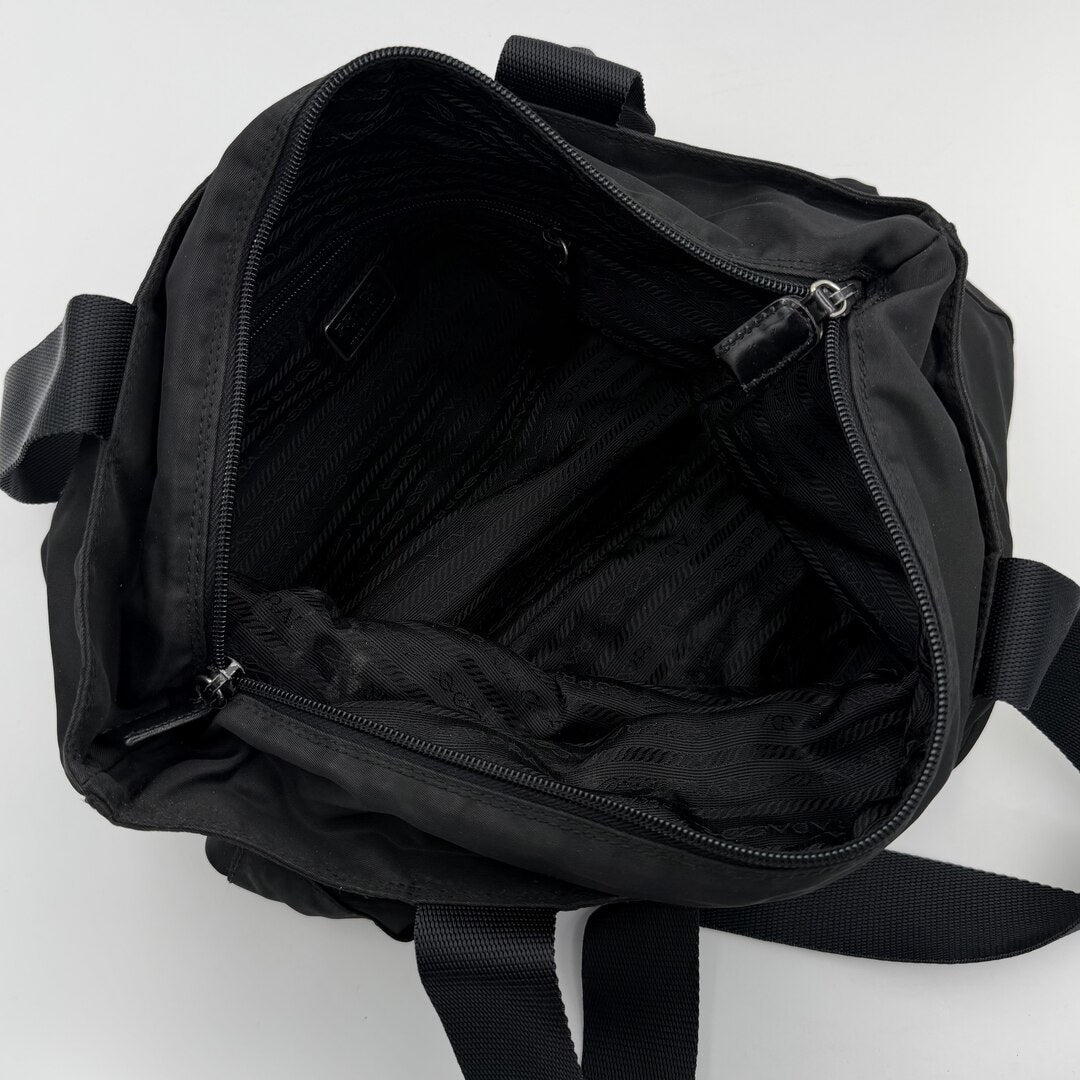 Prada Nylon Tesutto Black Tote Bag