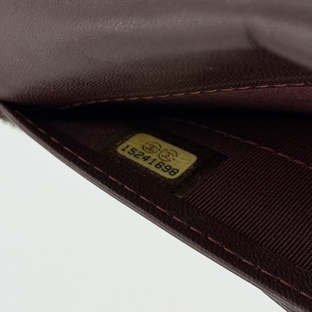 2011 Chanel CC Matelasse Lambskin Black Leather Long Zip Wallet