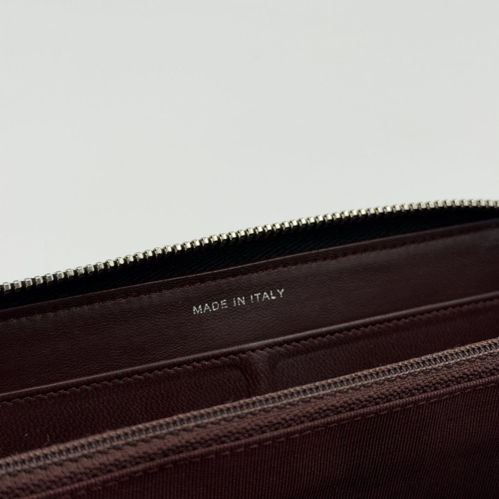 2011 Chanel CC Matelasse Lambskin Black Leather Long Zip Wallet