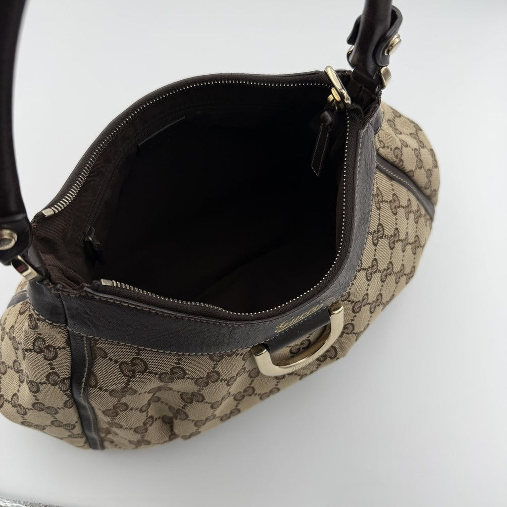 Gucci GG Canvas Abbey Brown Shoulder Bag