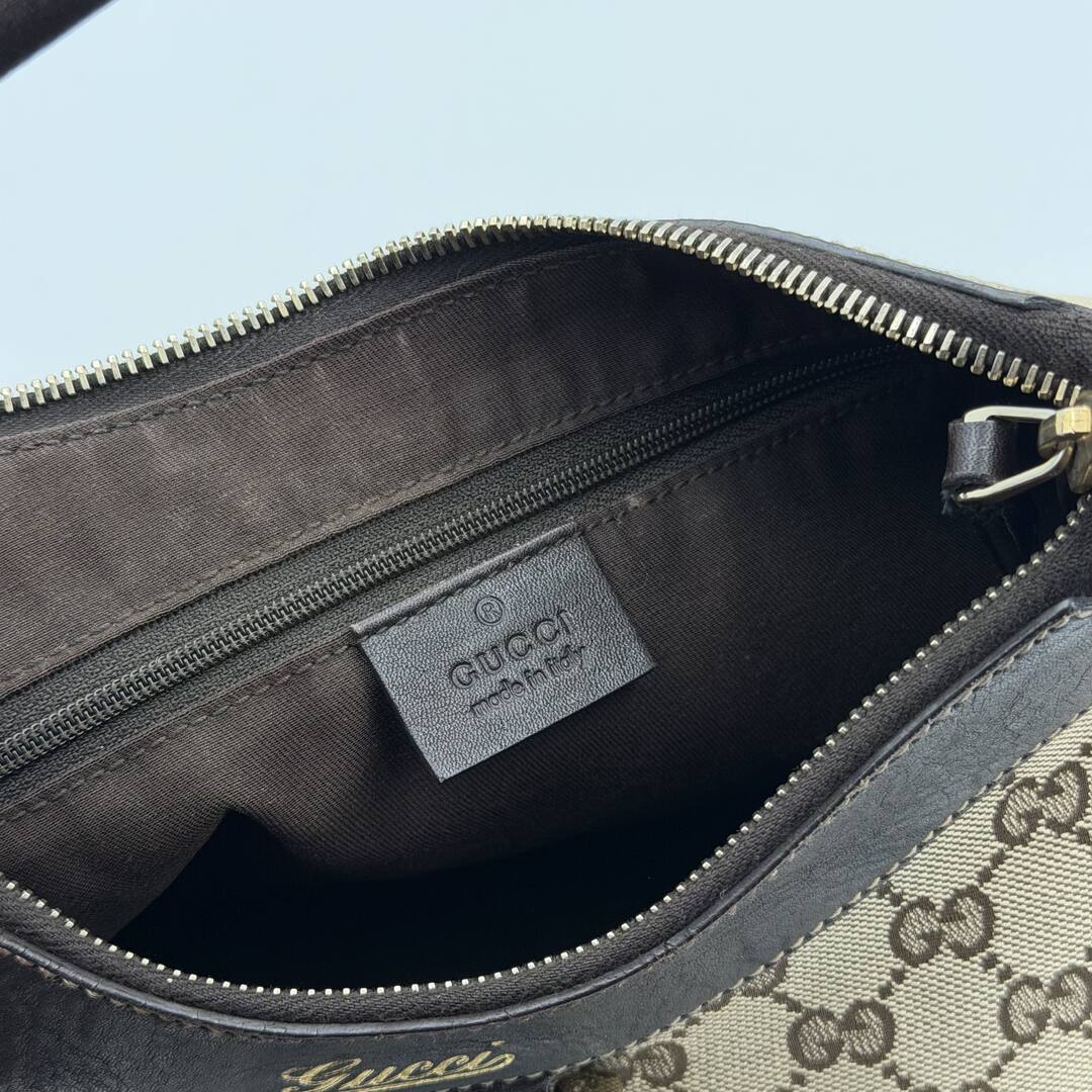 Gucci GG Canvas Abbey Brown Shoulder Bag