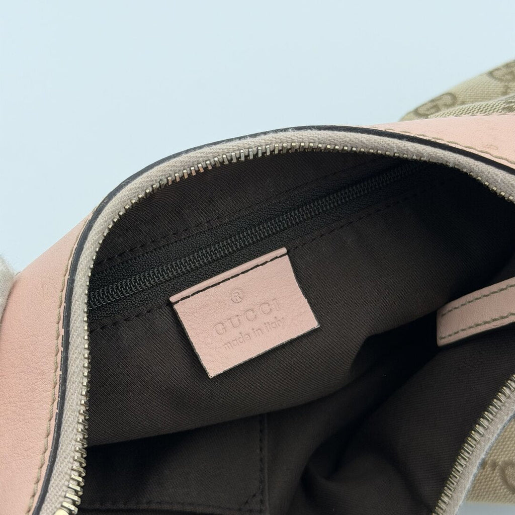 Gucci GG Canvas Abbey Pink Shoulder Bag