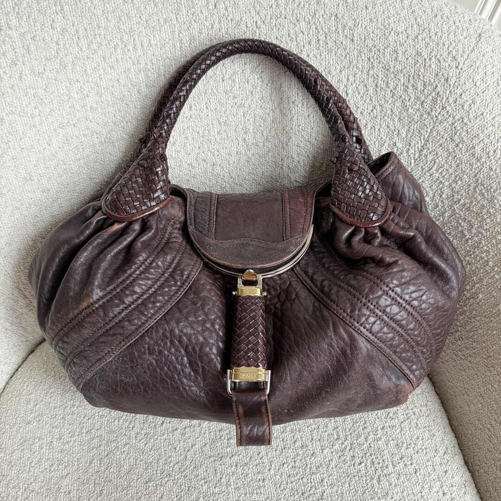 Fendi Spy Dark Brown Handbag