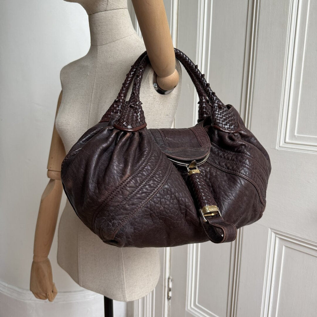 Fendi Spy Dark Brown Handbag