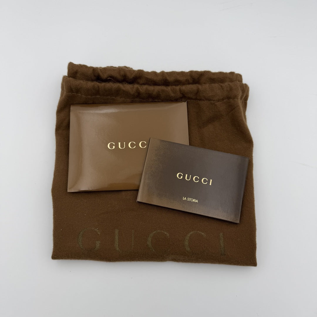 2008 Gucci Guccissima Abbey Leather Black Shoulder Bag