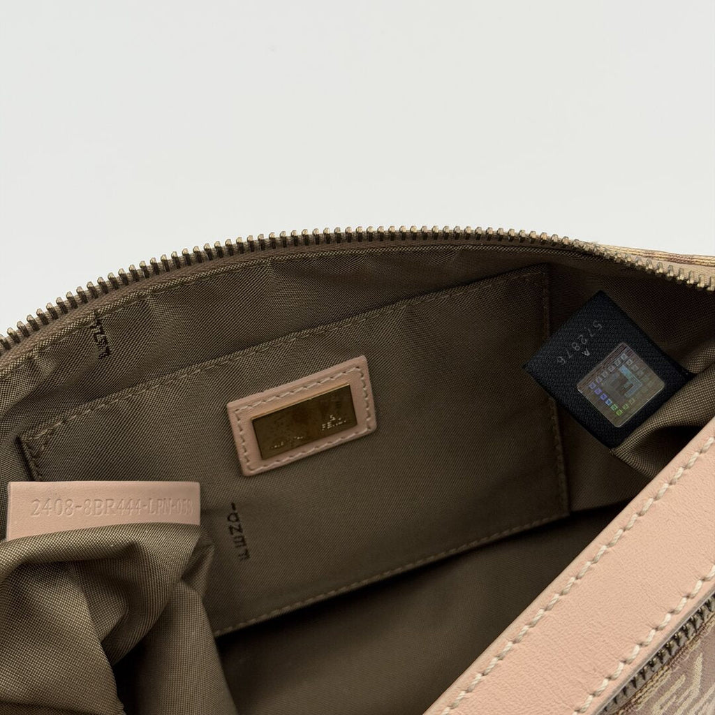 Fendi Zucchino Light Pink Shoulder Bag