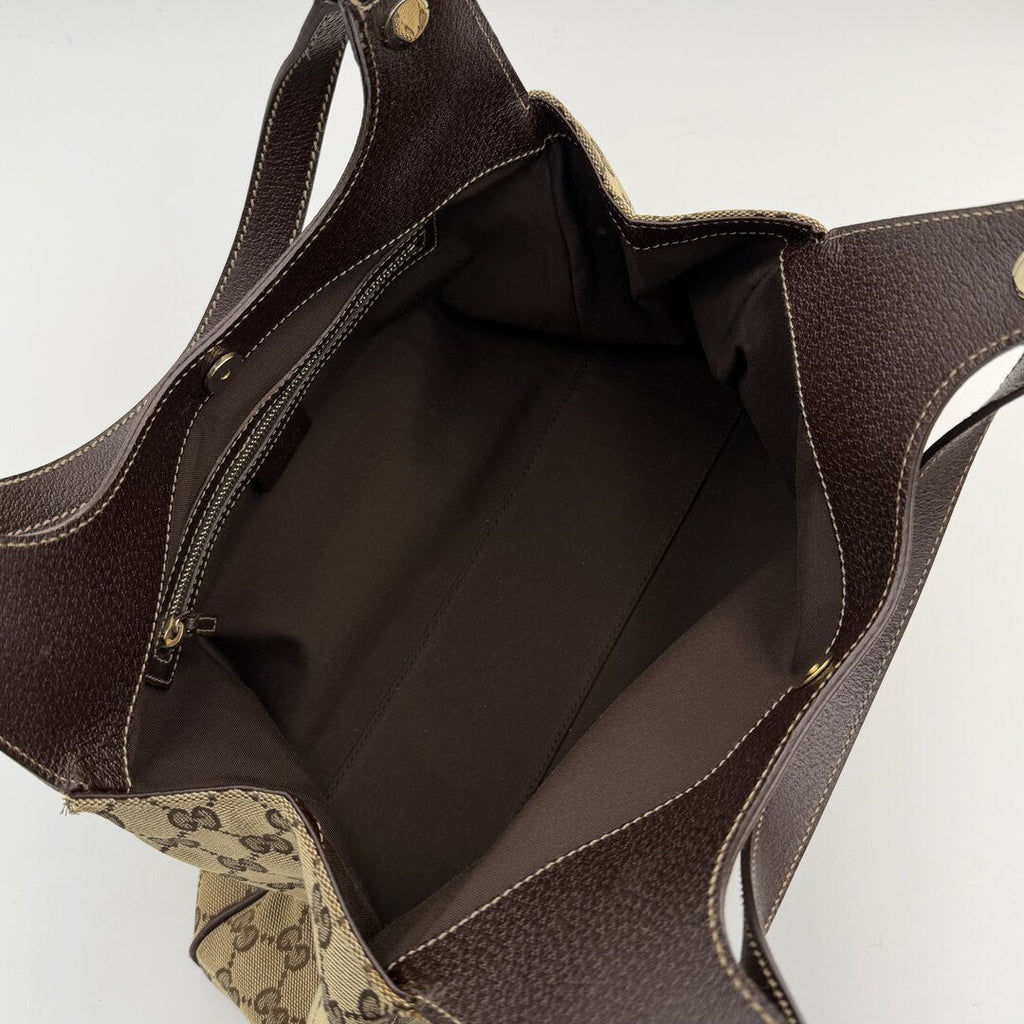 Gucci GG Monogram Canvas Brown Tote Bag