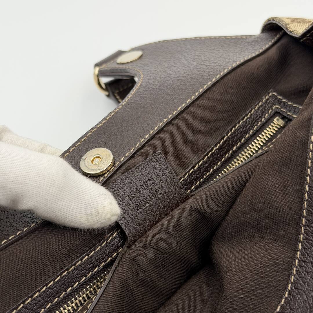 Gucci GG Monogram Canvas Brown Tote Bag