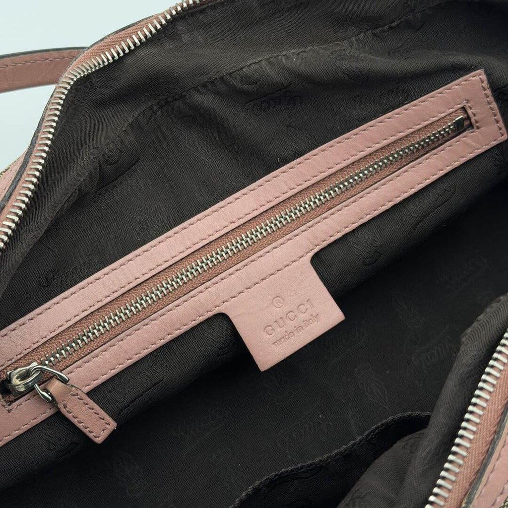 Gucci GG Canvas Twins Pink Shoulder Bag
