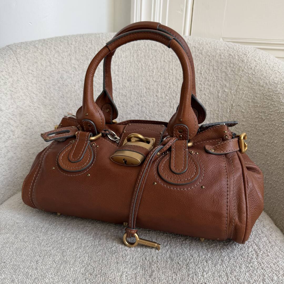 Chloe Paddington Leather Brown Handbag